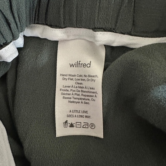 Aritzia Wilfred High-Waist Wide-Leg Ankle Linen-Blend Pant (Size XS) - Picture 9 of 9